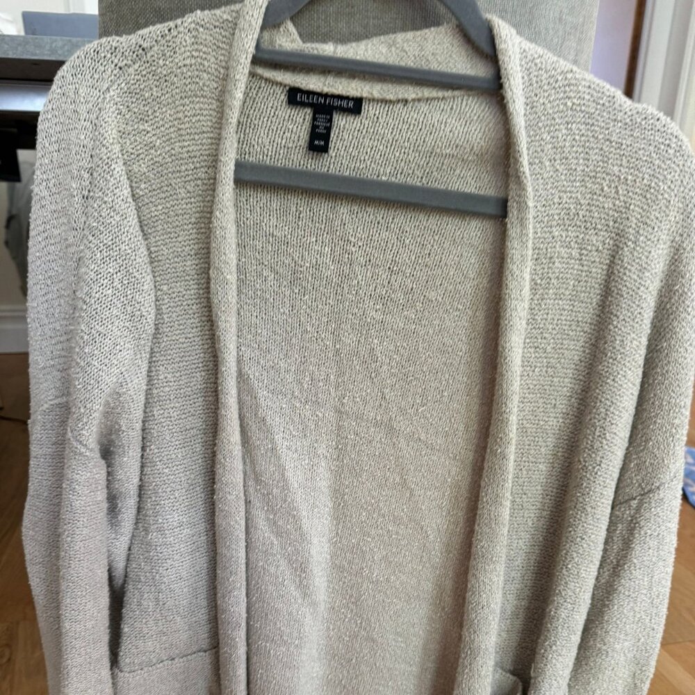Eileen Fisher Women's Draped Cardigan - Medium